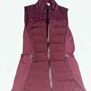 Lululemon Athletica Burgundy Puffer Vest